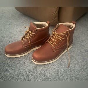 Golden Fox Plain Toe Work Boots